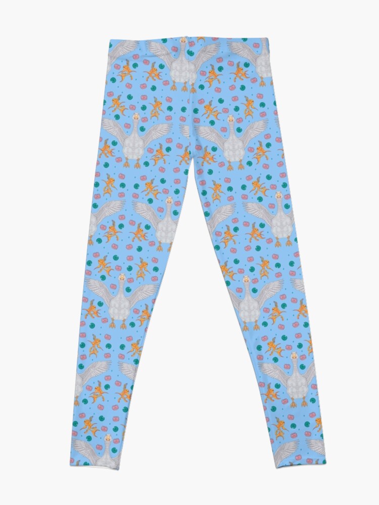 Alternate view of White Goose: Front View Leggings