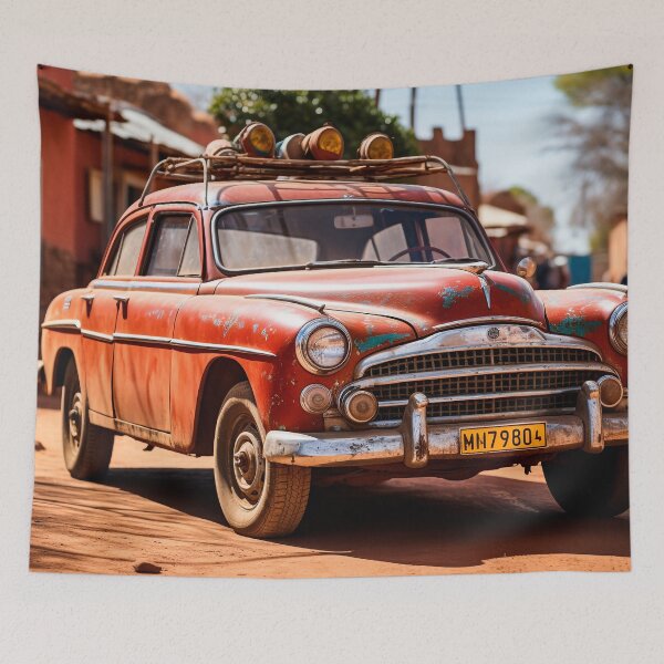 Item preview, Old Car In a Village designed and sold by SteadyRolling.