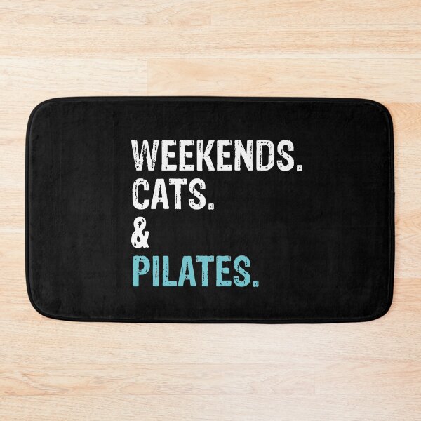 Item preview, Weekends Cats and Pilates Lover Cute Gift  designed and sold by LADistrictGarb.