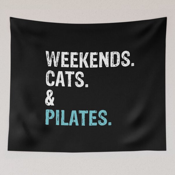 Item preview, Weekends Cats and Pilates Lover Cute Gift  designed and sold by LADistrictGarb.