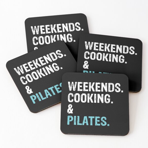 Item preview, Weekends Cooking and Pilates Lover Cute Gift  designed and sold by LADistrictGarb.