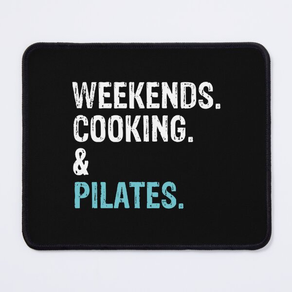 Item preview, Weekends Cooking and Pilates Lover Cute Gift designed and sold by LADistrictGarb.
