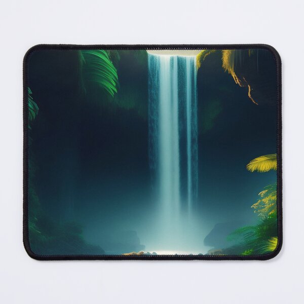 Item preview, amazon rainforest waterfall digital print designed and sold by dcrc.