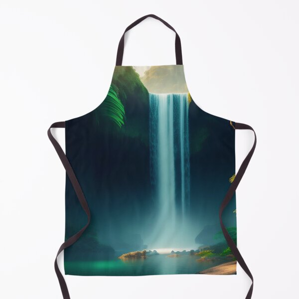 Item preview, amazon rainforest waterfall digital print designed and sold by dcrc.