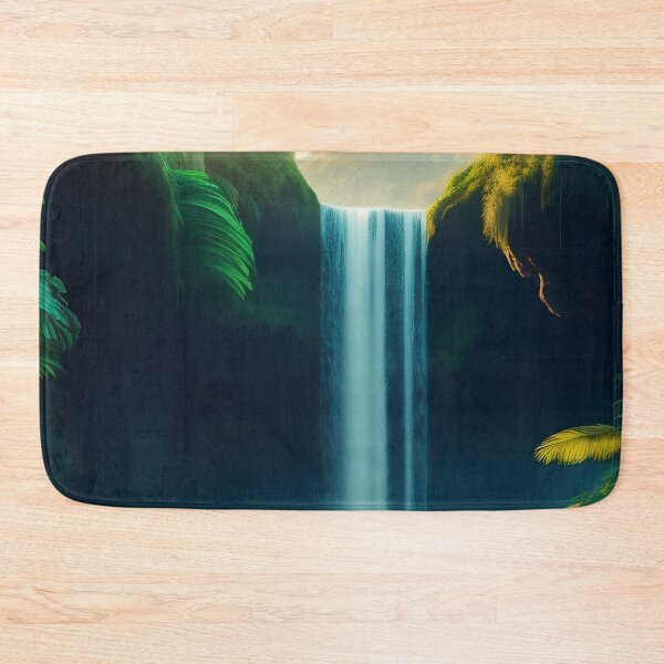 Item preview, amazon rainforest waterfall digital print designed and sold by dcrc.