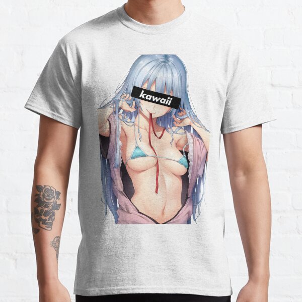 Kawaii Hentai Anime Girl Camiseta clásica