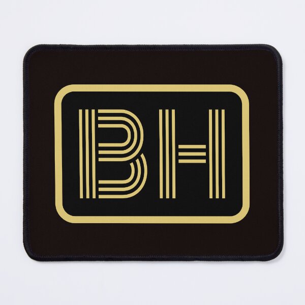 Item preview, BH Initials Gold Geometric Letters designed and sold by Jeallan Designs.