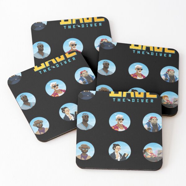 Item preview, Dave the diver characters mega pack sticker set designed and sold by AmyaTreutel.