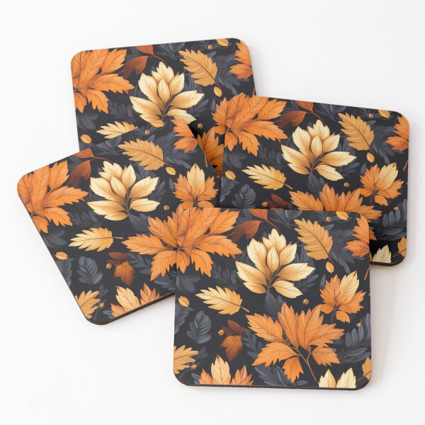 Item preview, Pretty Leaf Design in Orange, Yellow, and Black designed and sold by LWLDesigns.