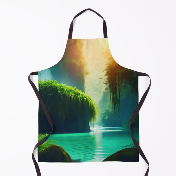 Item preview, amazon rainforest waterfall digital print designed and sold by dcrc.