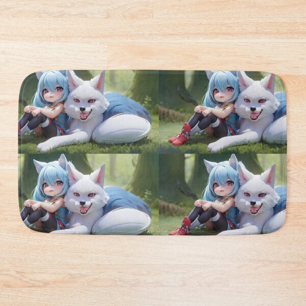 Item preview, Girl in the forest with wolf designed and sold by Stefo2AIPics.