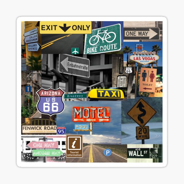 Item preview, Road signs designed and sold by TravelAddicts.