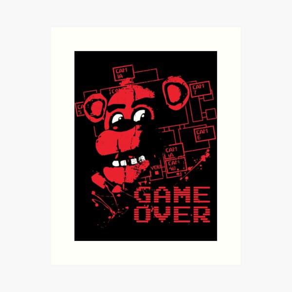 Fnaf Five-night-At-Freddys Anime Game Poster and Print Canvas Painting  Cartoon Bear Wall Art Picture for Room Home Decor Cuadros