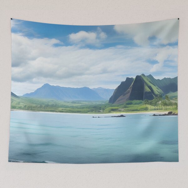 Item preview, Stunning panoramic island view digital print designed and sold by dcrc.
