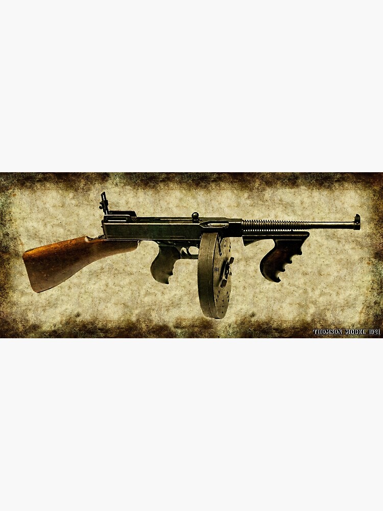 Disover Thompson submachine gun 1921 Premium Matte Vertical Poster
