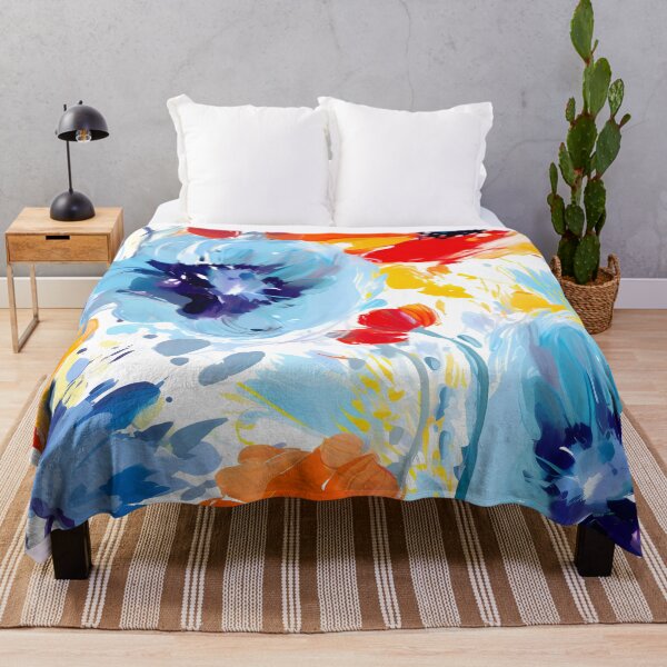 Item preview, Artistic vivid colours abstract oil painting flower 03 designed and sold by UnaWu533.