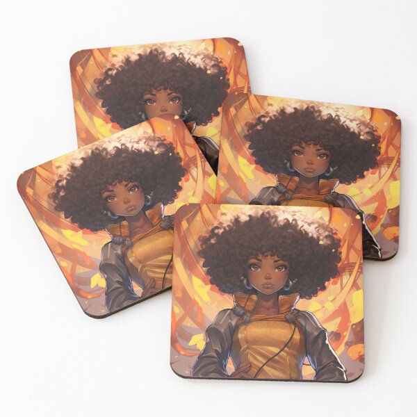 Item preview, Afro Anime  designed and sold by Myra365Art.