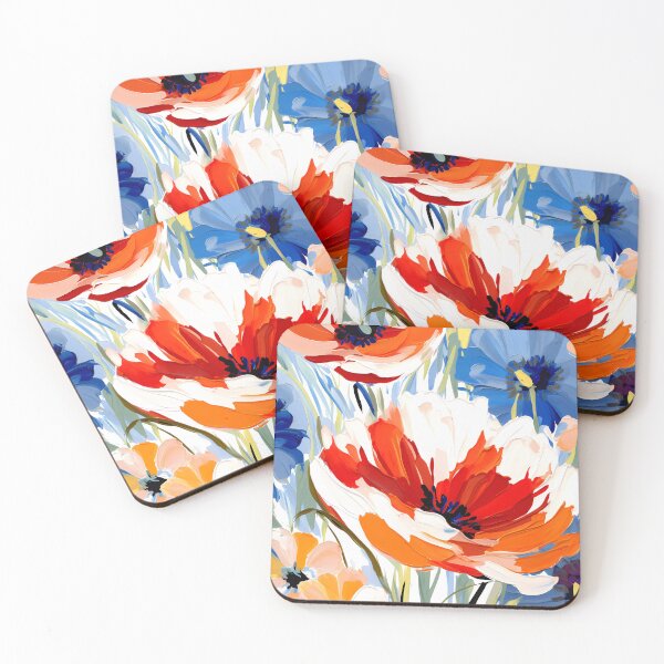 Item preview, Artistic vivid colours abstract oil painting flower 05 designed and sold by UnaWu533.