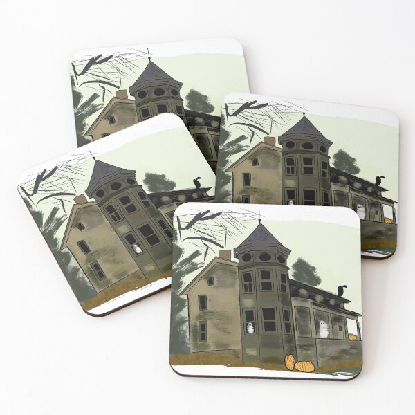 Item preview, Haunted House in Fall designed and sold by InkedEdges.