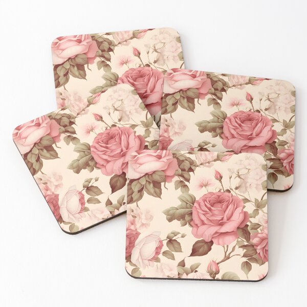 Item preview, Vintage rose flowers pattern designed and sold by naatala.