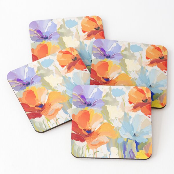 Item preview, Artistic vivid colours abstract oil painting flower 10 designed and sold by UnaWu533.