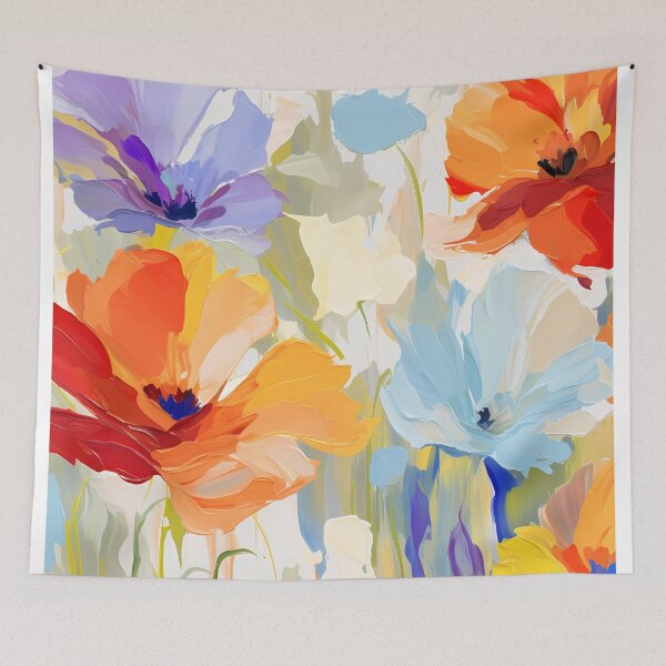 Item preview, Artistic vivid colours abstract oil painting flower 10 designed and sold by UnaWu533.