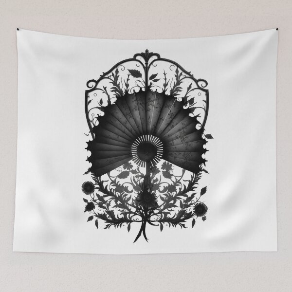 Item preview, fan majestically with patterns designed and sold by Marie Colençon.