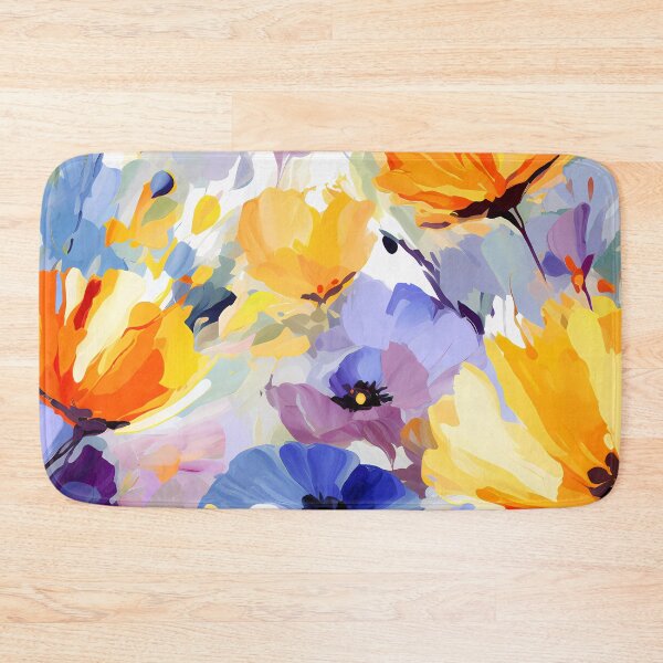 Item preview, Artistic vivid colours abstract oil painting flower 12 designed and sold by UnaWu533.