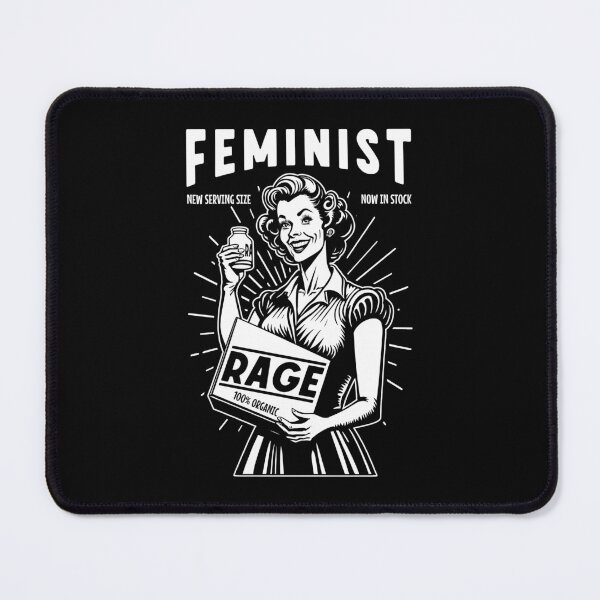 Item preview, Feminist Rage Funny Sarcastic Retro Vintage Ad Woman Sarcasm designed and sold by GrandeDuc.