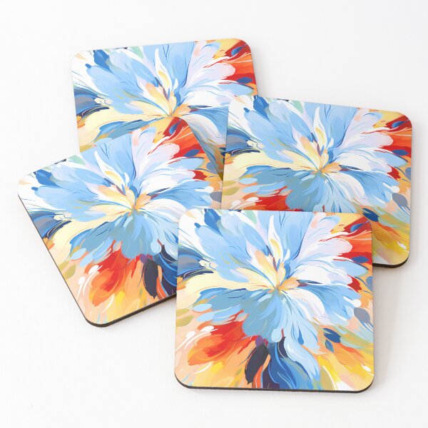 Item preview, Artistic vivid colours abstract oil painting flower designed and sold by UnaWu533.