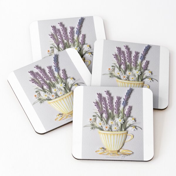 Item preview,  Printed Paper Quilling Art. Lavender flower art.Daisy flower art.Motherday gift.  designed and sold by Sweetpaperdesignsol Hyunah Yi.