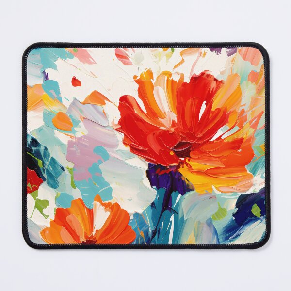Item preview, Artistic vivid colours abstract oil painting flower 15 designed and sold by UnaWu533.