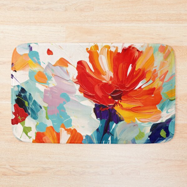 Item preview, Artistic vivid colours abstract oil painting flower 15 designed and sold by UnaWu533.