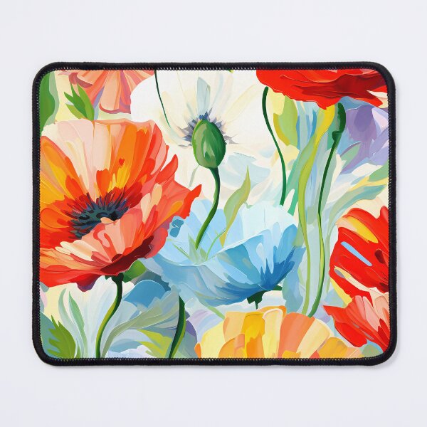 Item preview, Artistic vivid colours abstract oil painting flower 18 designed and sold by UnaWu533.