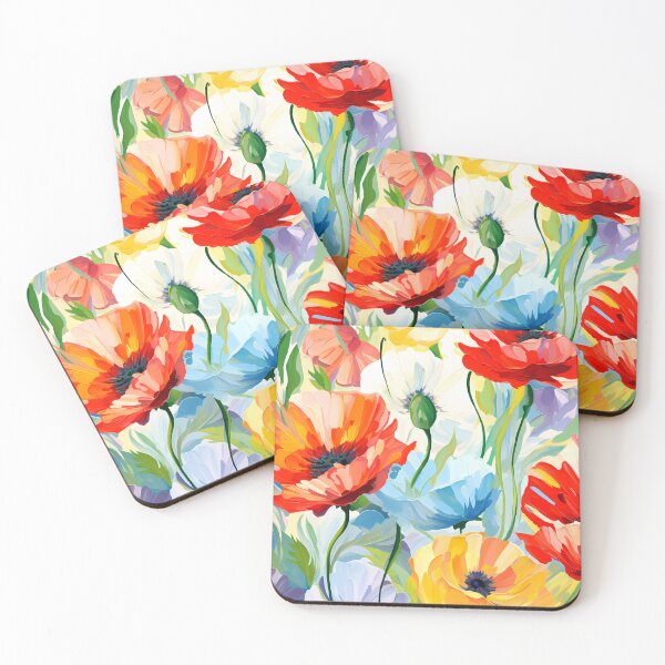 Item preview, Artistic vivid colours abstract oil painting flower 18 designed and sold by UnaWu533.