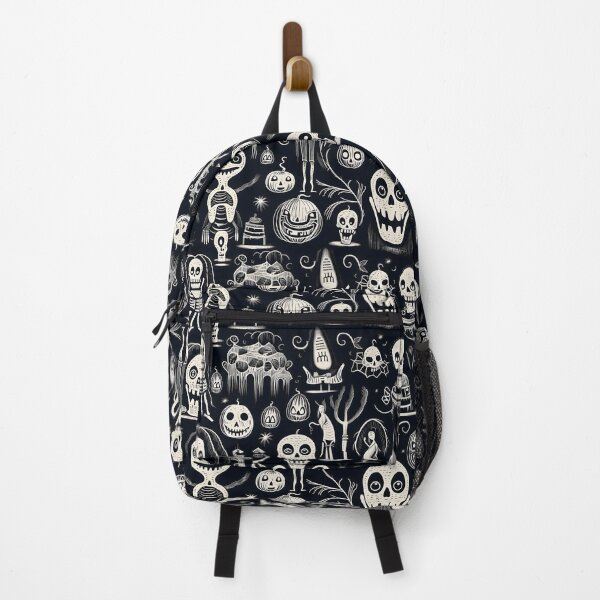 Item preview, Vintage Spooky Halloween Icons: Black and White Design Collection designed and sold by trendyzcom.