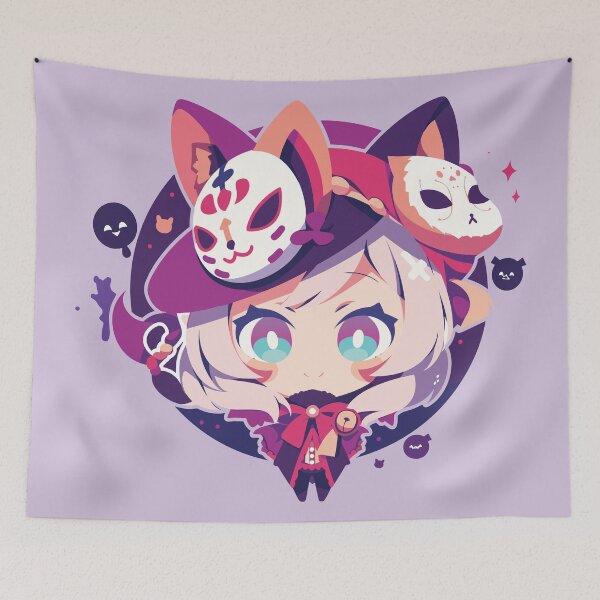Item preview, Mystical Neko Girl 2 designed and sold by Chibi Cat Art Corner.