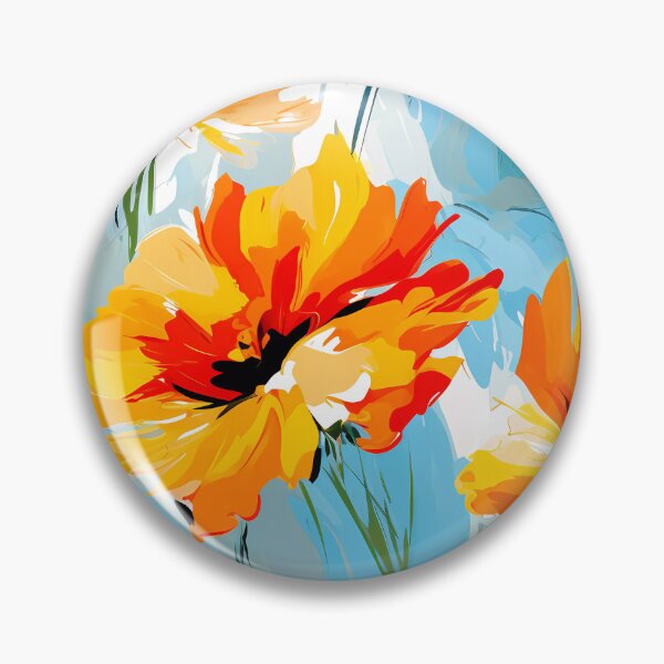 Item preview, Artistic vivid colours abstract oil painting flower 24 designed and sold by UnaWu533.