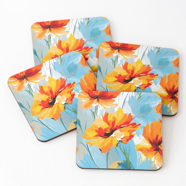 Item preview, Artistic vivid colours abstract oil painting flower 24 designed and sold by UnaWu533.