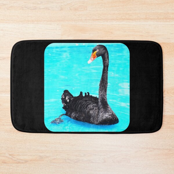 Artikelvorschau, Black Swan bei Southwick's - schwarzer Hintergrund entworfen und verkauft von Louise-Mae.