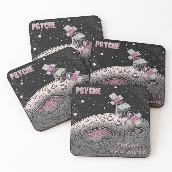 Item preview, Psyche mission to a metal asteroid logo (retro) designed and sold by SolidEarthArt.