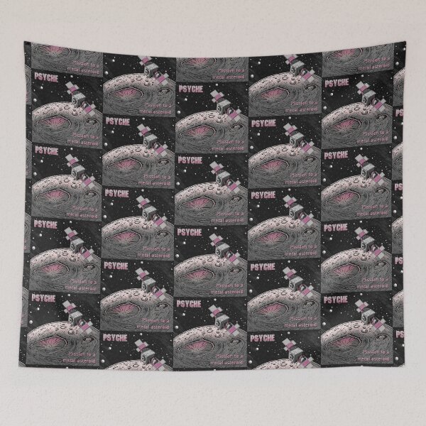 Item preview, Psyche mission to a metal asteroid logo (retro) designed and sold by SolidEarthArt.
