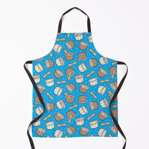 Item preview, ice cream with wooden spoons - blue designed and sold by littlearrow.