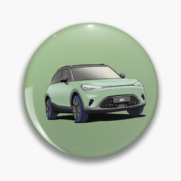 Artikelvorschau, Smart Hashtag One #1 Elektroauto in Grün entworfen und verkauft von Webazoot Industries - Car Art.
