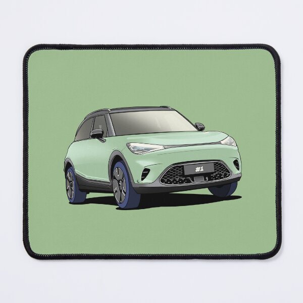 Item preview, Smart Hashtag One #1 Electric car in green designed and sold by Webazoot Industries - Car Art.