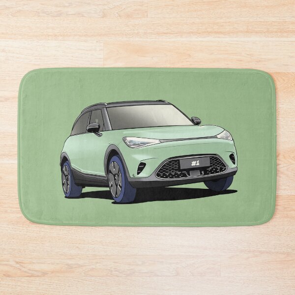 Item preview, Smart Hashtag One #1 Electric car in green designed and sold by Webazoot Industries - Car Art.