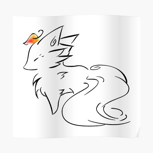 Fox Ink Poster