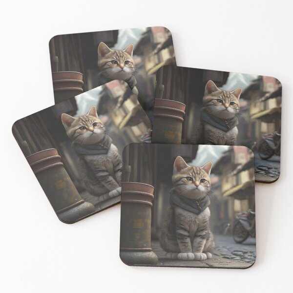 Item preview, Contemplative Alley Cat designed and sold by InkDazzle.