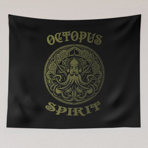 Item preview, Octopus Spirit - Olive designed and sold by Soulemotion.