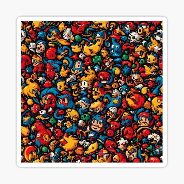 Item preview, Retro Arcade Characters designed and sold by AbsoluteA.